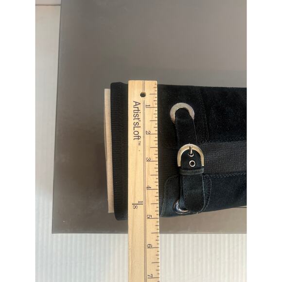 Aquatalia by Marvin K black suede tall riding boots Size 71/2 with Box - Picture 12 of 15